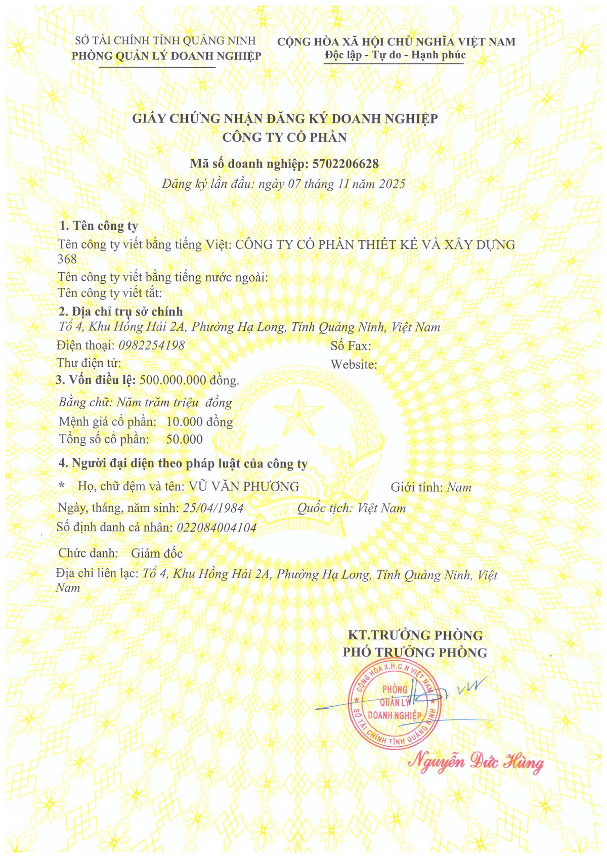Giấy phép kinh doanh